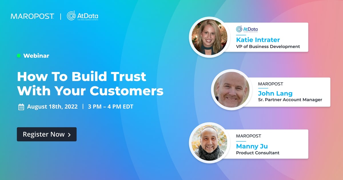 How to Build Trust with your Customers Webinar